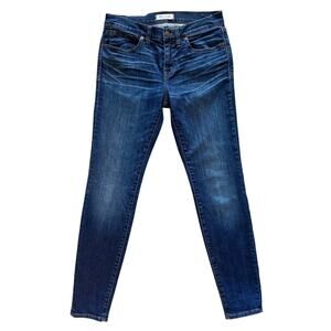 Madewell jeans women’s sz 28 Blue 8" Skinny Mid Rise Ankle Preppy Cabincore